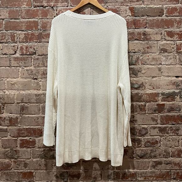 NEW Lane Bryant Ivory Sequin Embellished Crew Neck Sweater Size 26/28 - Picture 8 of 8